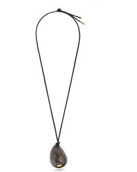Loewe - Luxury Fig Pendant In Calfskin And Brass For - Lyst