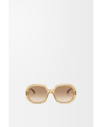 Loewe - Mini Anagram Steps Square Sunglasses Mujer - Lyst