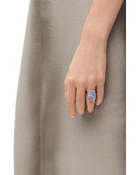 Loewe - Luxury Glitter Fragment Ring In Sterling Silver And Crystals - Lyst