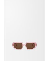 Loewe - Mini Anagram Steps Rectangular Sunglasses For - Lyst