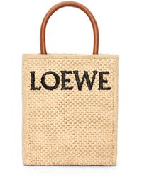 Loewe - Luxury Standard A5 Tote Bag In Raffia - Lyst