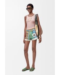 Loewe - Silk-Blend Anagram Tank Top - Lyst
