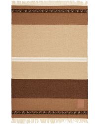Loewe - Stripe Blanket In Wool And Linen - Lyst