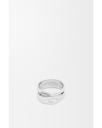 Loewe - Stacked Ring In Sterling Silver - Lyst