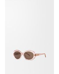 Loewe - Mini Oval Slim Sunglasses For - Lyst