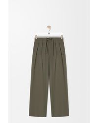 Loewe - Pantalón Con Cordón En Lanasize Hombre - Lyst
