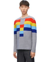Loewe - Striped-pattern Wool-knit Jumper X - Lyst