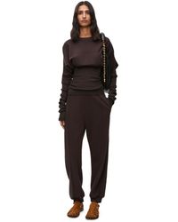 Loewe - Sweatpants In Cotton And Silk - Lyst