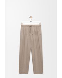 Loewe - Pantalón Con Cordón En Lana Y Cashmeresize Hombre - Lyst