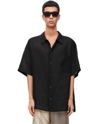 Loewe - Luxury Short Sleeve Shirt In Linen - Lyst