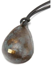 Loewe - Luxury Fig Pendant In Calfskin And Brass For - Lyst