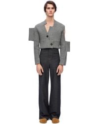 Loewe - Distorted Cardigan In Cashmere - Lyst