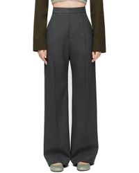 Loewe - Luxury High Waisted Trousers In Wool - Lyst