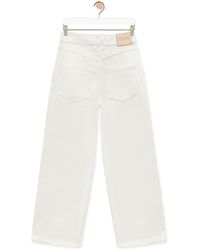 Loewe - Anagram baggy Jeans In Denim - Lyst