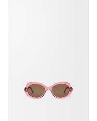 Loewe - Mini Oval Slim Sunglasses For - Lyst