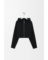 Loewe - Luxury Anagram Zip-up Hoodie In Wool - Lyst