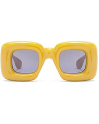 loewe inflated rectangular sunglasses