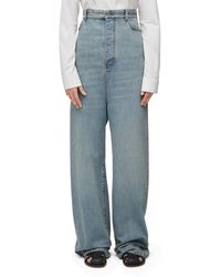 Loewe - Bustier High Waisted Jeans In Denim - Lyst