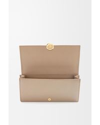 Loewe - Luxury Pebble Continental Wallet In Shiny Nappa Calfskin - Lyst