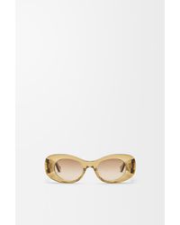 Loewe - Beveled Oval Maxi Anagram Sunglasses For - Lyst