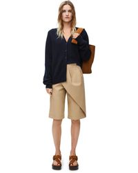 Loewe - Luxury Asymmetric Cardigan In Cashmere For - Lyst