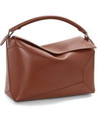 Loewe - Luxury Large Puzzle Bag In Shiny Calfskin - Lyst