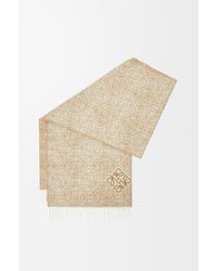 Loewe - Luxury Anagram Scarf In Wool And Cashmere - Lyst