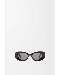 Loewe - Beveled Oval Maxi Anagram Sunglasses For - Lyst