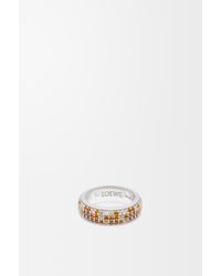 Loewe - Thin Pavé Ring - Lyst