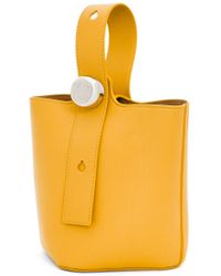 Loewe - Luxury Mini Pebble Bucket Bag In Mellow Calfskin - Lyst