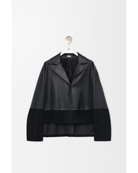 Loewe - Luxury Pyjama Blouse In Nappa Lambskin And Suede Goatskin - Lyst