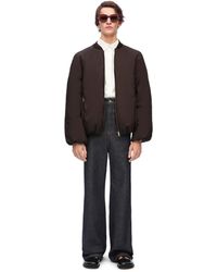 Loewe - Luxury Padded Bomber Jacket In Technical Cotton - Lyst