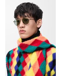 Loewe - Luxury Groove Oval Sunglasses - Lyst