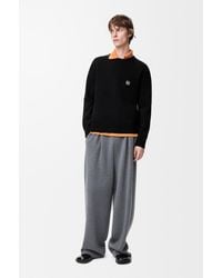 Loewe - Anagram-embroidered Crewneck Wool Jumper X - Lyst