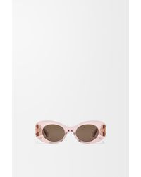 Loewe - Beveled Oval Maxi Anagram Sunglasses For - Lyst