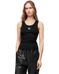 Loewe Luxury Anagram Tank Top In Cotton in White | Lyst