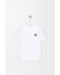 Loewe - Anagram Embroidered Logo T Shirt - Lyst