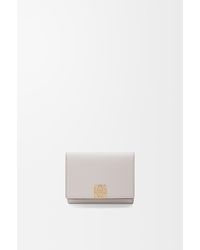 Loewe - Leather Anagram Trifold Wallet - Lyst