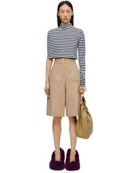 Loewe - Tailored Shorts In Cotton - Lyst