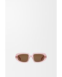Loewe - Mini Anagram Steps Rectangular Sunglasses For - Lyst