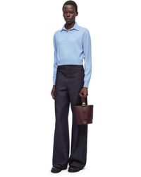 Loewe - Cropped Polo-neck Cashmere Jumper - Lyst