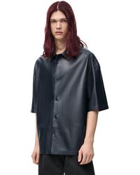 Loewe - Luxury Short Sleeve Shirt In Nappa Lambskin - Lyst