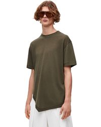 Loewe - Luxury Asymmetric T-shirt In Cotton Blend - Lyst