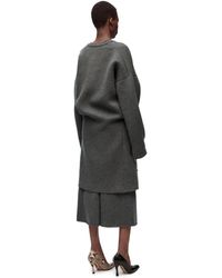 Loewe - Luxury Draped Coat In Wool Blend - Lyst