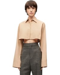 Loewe - Luxury Cropped Shirt In Cotton For - Lyst