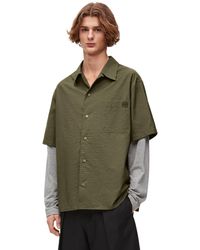Loewe - Luxury Trompe L'oeil Shirt In Cotton Blend - Lyst