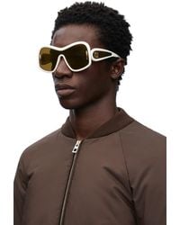 Loewe - Luxury Square Mask Sunglasses In Acetate And Nylon - Lyst