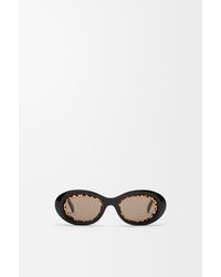 Loewe - Mini Anagram Oval Sunglasses For - Lyst
