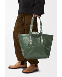 Loewe - Luxury Fold Shopper In Paper Calfskin - Lyst