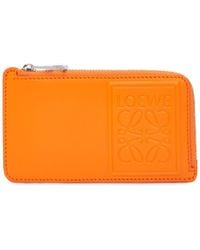 Loewe - Leather Coin And Card Holder - Lyst